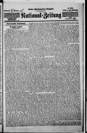Nationalzeitung vom 22.02.1905
