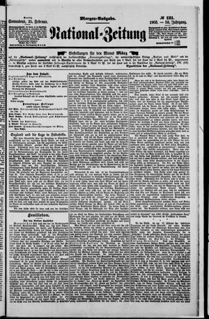 Nationalzeitung vom 25.02.1905