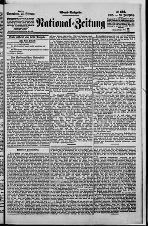 Nationalzeitung vom 25.02.1905