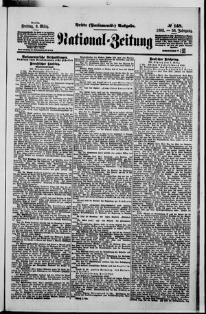 Nationalzeitung vom 03.03.1905