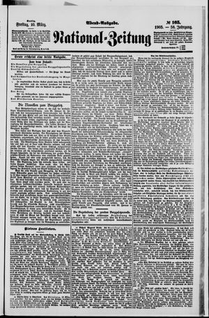 Nationalzeitung vom 10.03.1905