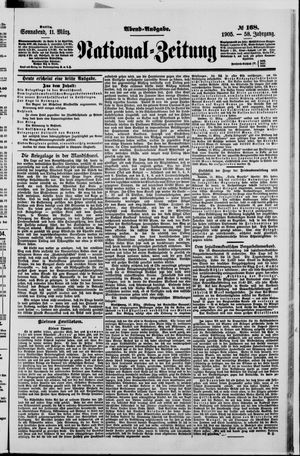 Nationalzeitung vom 11.03.1905