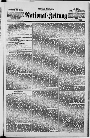 Nationalzeitung vom 22.03.1905