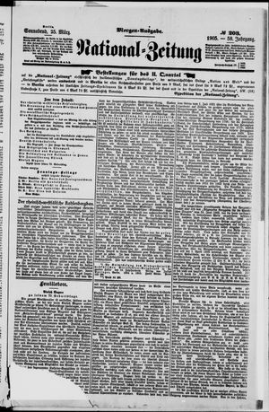 Nationalzeitung vom 25.03.1905