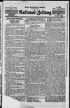 Nationalzeitung vom 30.03.1905