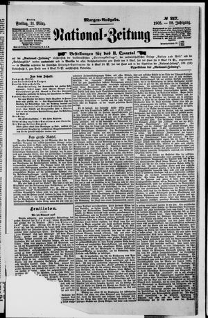 Nationalzeitung vom 31.03.1905