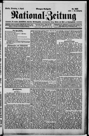 Nationalzeitung vom 04.04.1905