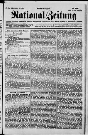 Nationalzeitung vom 05.04.1905
