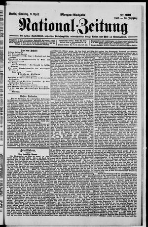 Nationalzeitung vom 09.04.1905