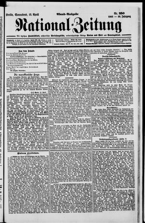 Nationalzeitung vom 15.04.1905
