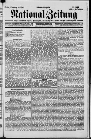 Nationalzeitung vom 18.04.1905