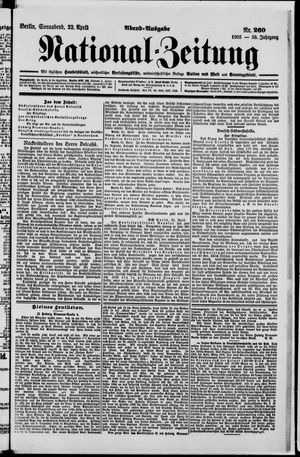 Nationalzeitung vom 22.04.1905