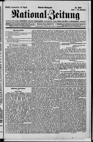Nationalzeitung vom 29.04.1905
