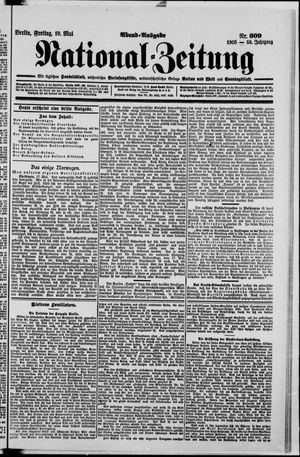 Nationalzeitung vom 19.05.1905