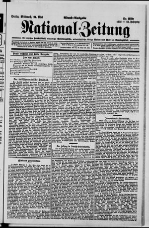 Nationalzeitung vom 24.05.1905