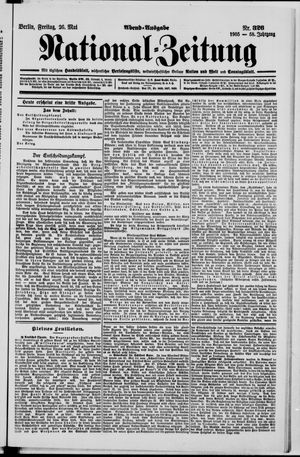 Nationalzeitung vom 26.05.1905