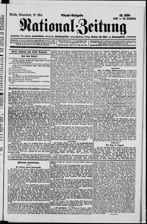 Nationalzeitung vom 27.05.1905