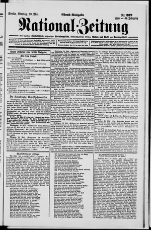 Nationalzeitung vom 29.05.1905