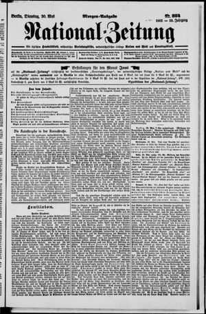 Nationalzeitung vom 30.05.1905