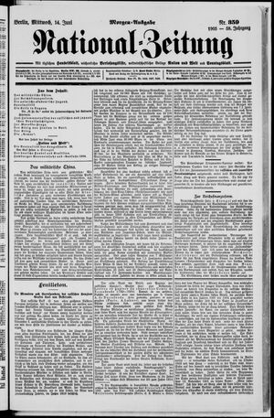 Nationalzeitung vom 14.06.1905
