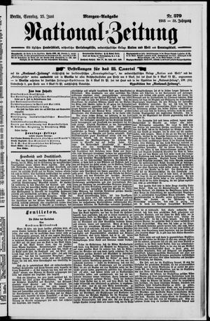 Nationalzeitung vom 25.06.1905