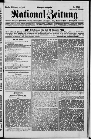 Nationalzeitung vom 28.06.1905