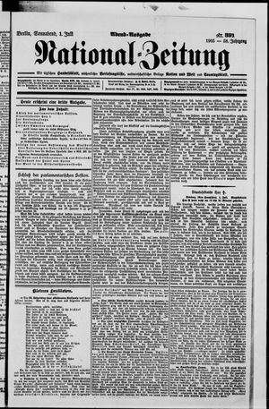 Nationalzeitung vom 01.07.1905