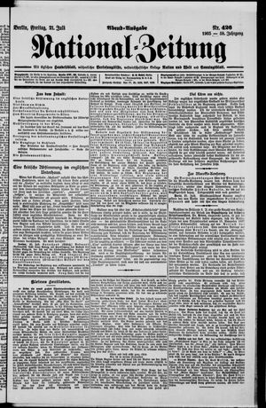 Nationalzeitung vom 21.07.1905