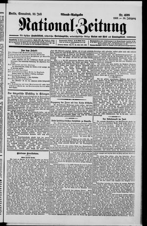 Nationalzeitung vom 22.07.1905