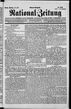 Nationalzeitung vom 24.07.1905