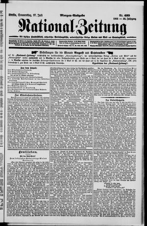 Nationalzeitung vom 27.07.1905