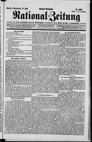 Nationalzeitung vom 27.07.1905