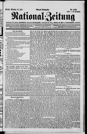 Nationalzeitung vom 31.07.1905