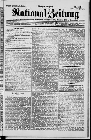 Nationalzeitung vom 01.08.1905