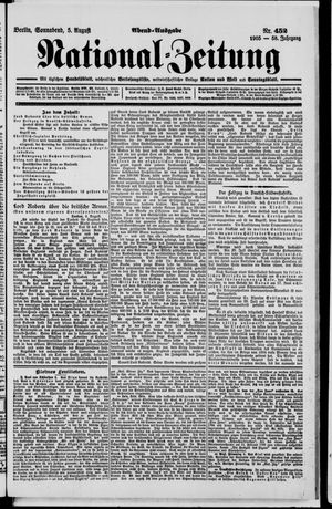 Nationalzeitung vom 05.08.1905