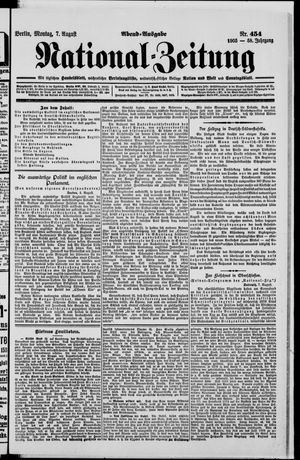 Nationalzeitung vom 07.08.1905