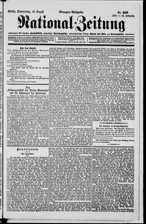 Nationalzeitung vom 10.08.1905