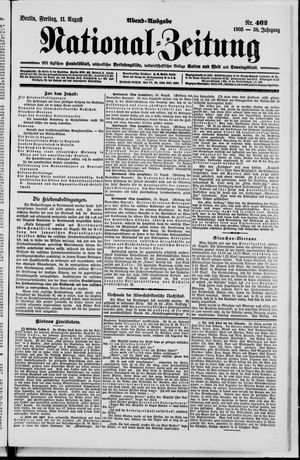 Nationalzeitung vom 11.08.1905