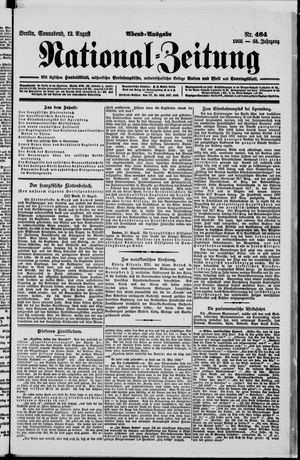 Nationalzeitung vom 12.08.1905