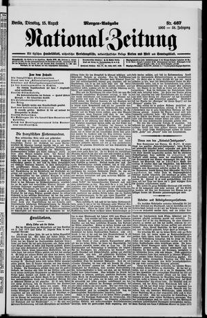Nationalzeitung vom 15.08.1905