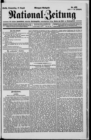 Nationalzeitung vom 17.08.1905