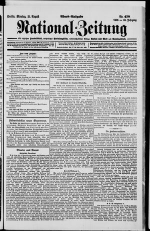Nationalzeitung vom 21.08.1905