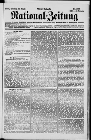 Nationalzeitung vom 22.08.1905