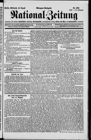 Nationalzeitung vom 23.08.1905