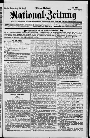 Nationalzeitung vom 24.08.1905