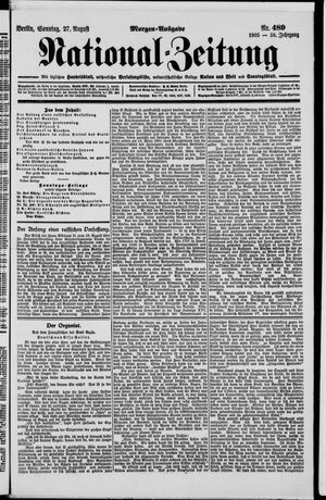 Nationalzeitung vom 27.08.1905