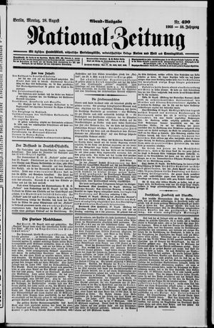 Nationalzeitung vom 28.08.1905