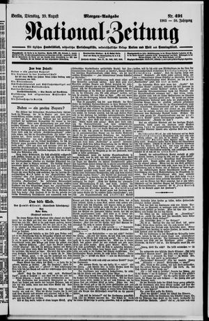 Nationalzeitung vom 29.08.1905