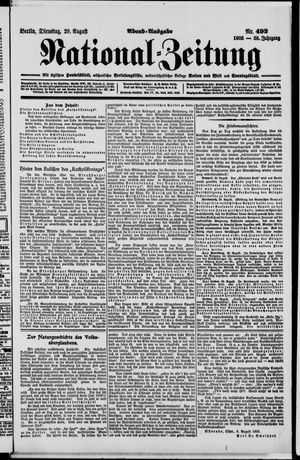 Nationalzeitung vom 29.08.1905