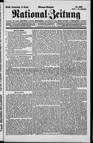 Nationalzeitung vom 31.08.1905